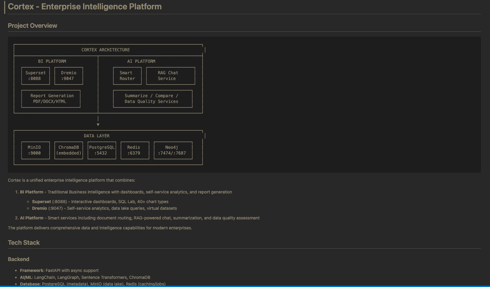 Example CLAUDE.md file