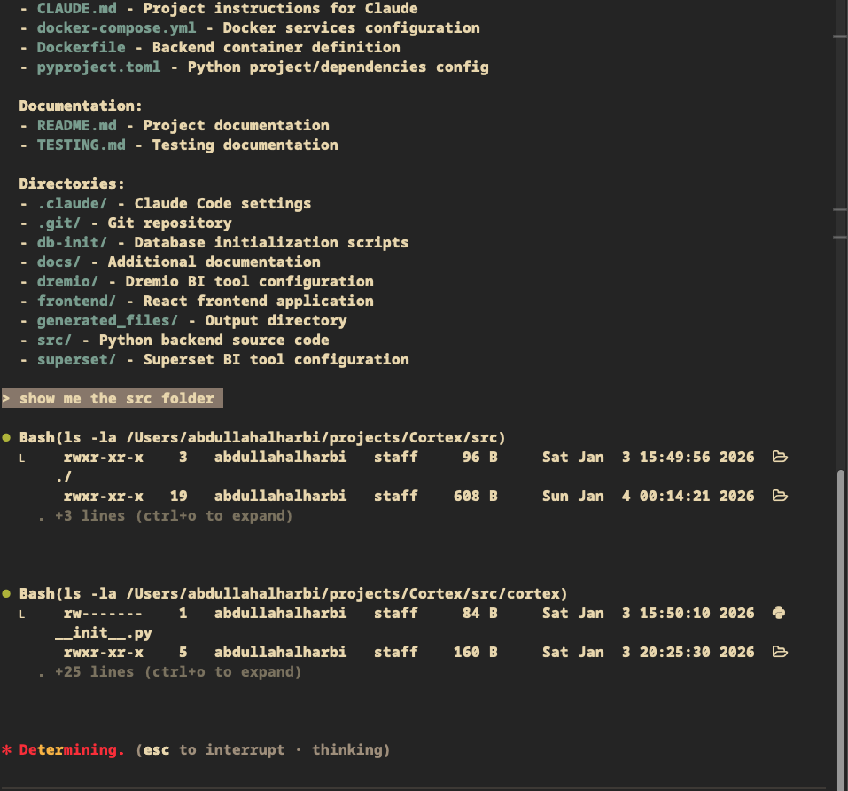 Claude Code tool call in action